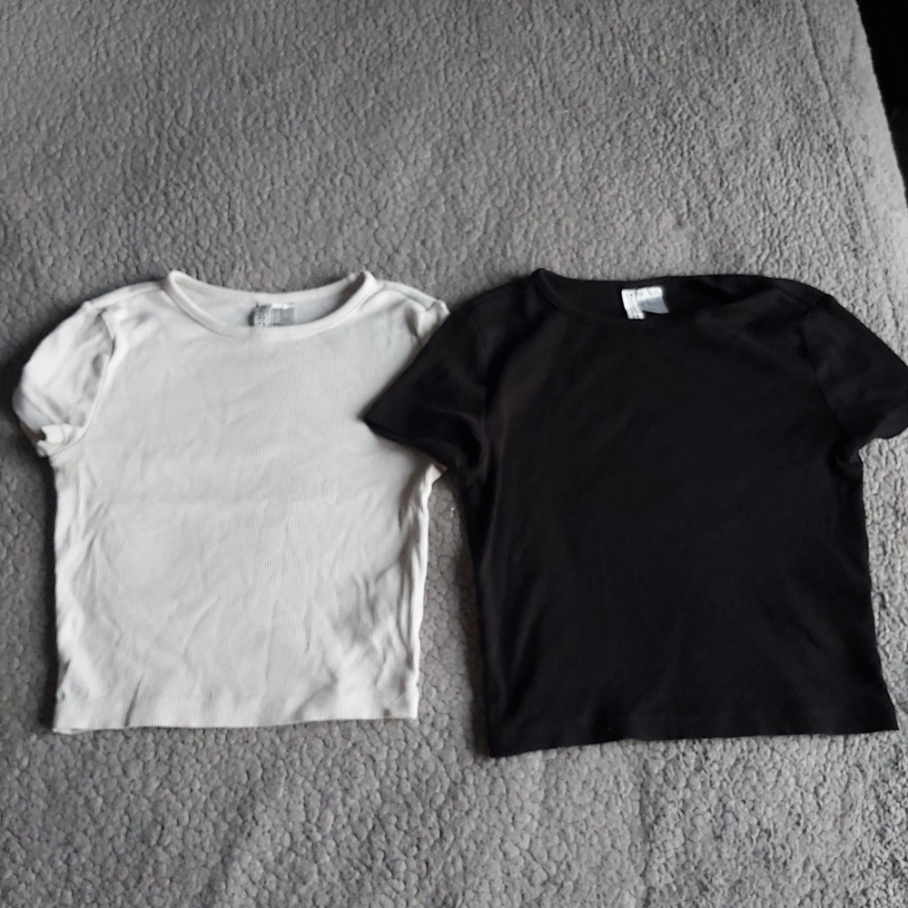 2 slightly crop tops